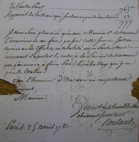 commande Rouland