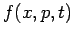 $ f(x,p,t)$