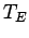 $ T_{E}$